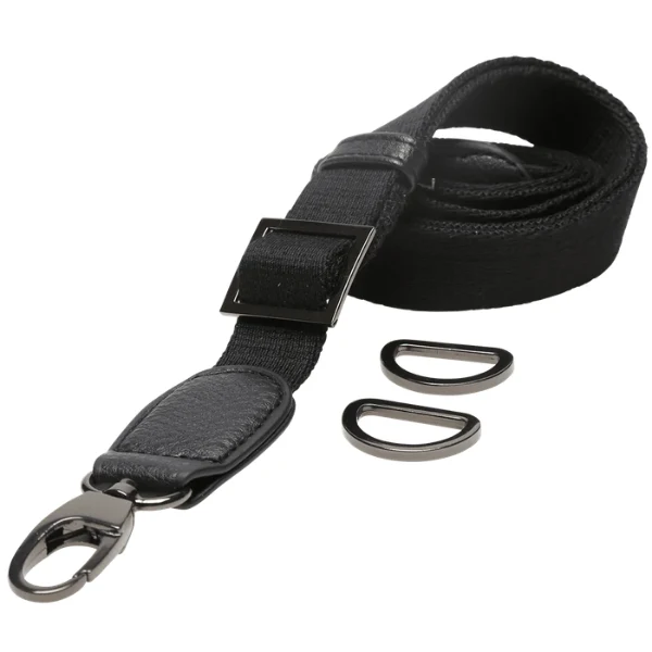 Go Handmade Taschen-Schulterriemen, 85-125 cm 22292 Schwarz/Dunkelgrau