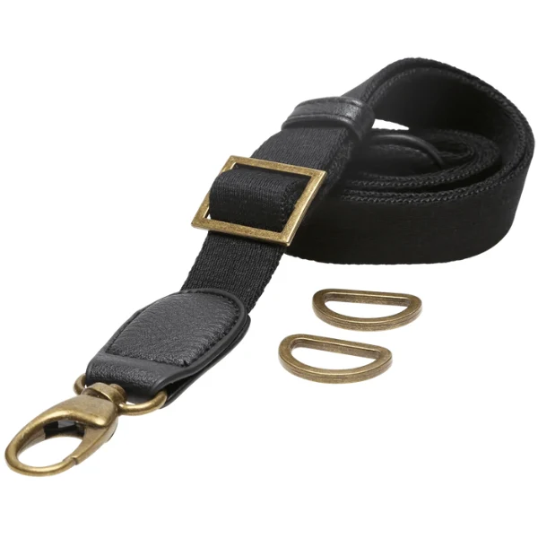 Go Handmade Taschen-Schulterriemen, 85-125 cm 22295 Schwarz/Bronze