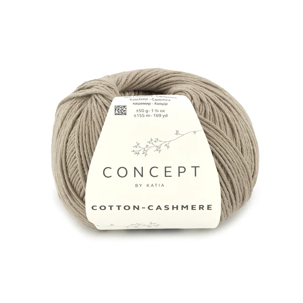 Katia Cotton-Cashmere 91 Grau Beige
