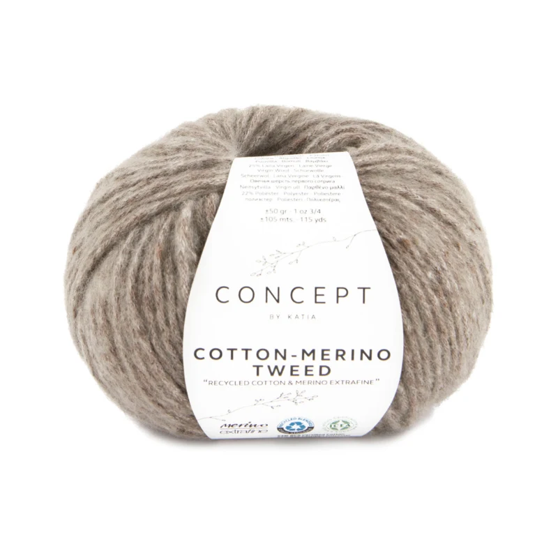 Katia Cotton-Merino Tweed 510 Hellbraun