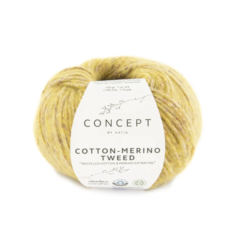 Katia Cotton-Merino Tweed 507 Ocker