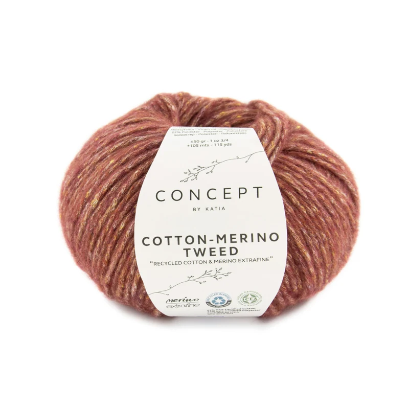 Katia Cotton-Merino Tweed 500 Rot