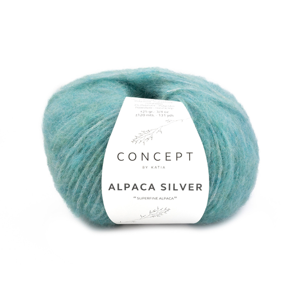 Katia Alpaca Silver 280 Malachit–silber