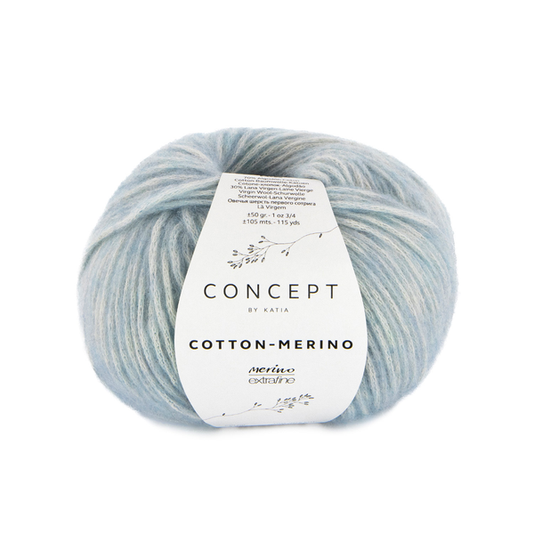 Katia Cotton-Merino 142 Taubenblau