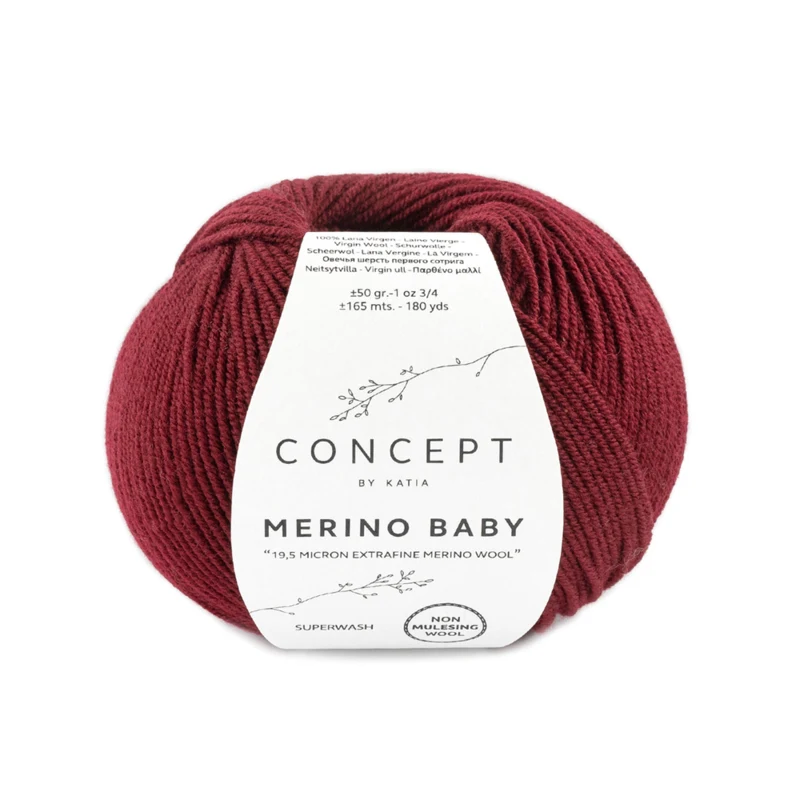 Katia Concept Merino Baby 062 Dunkelkastanienbraun
