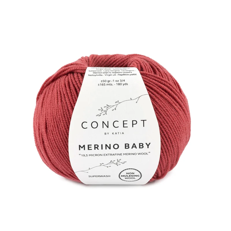 Katia Concept Merino Baby 094 Himbeerrot