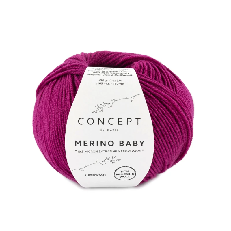 Katia Concept Merino Baby 061 Dunkles Fuchsia