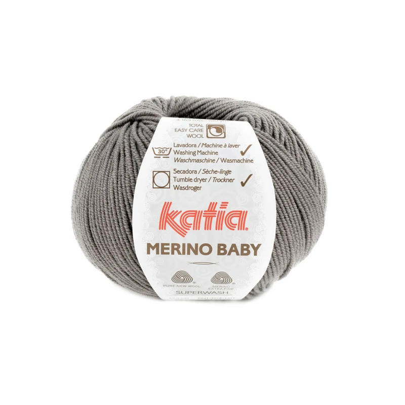 Katia Merino Baby 095 Beigegrau