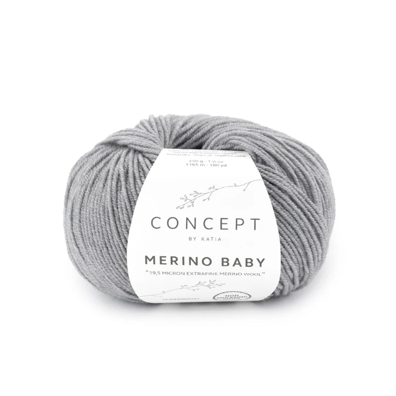 Katia Concept Merino Baby 161 Mittelgrau