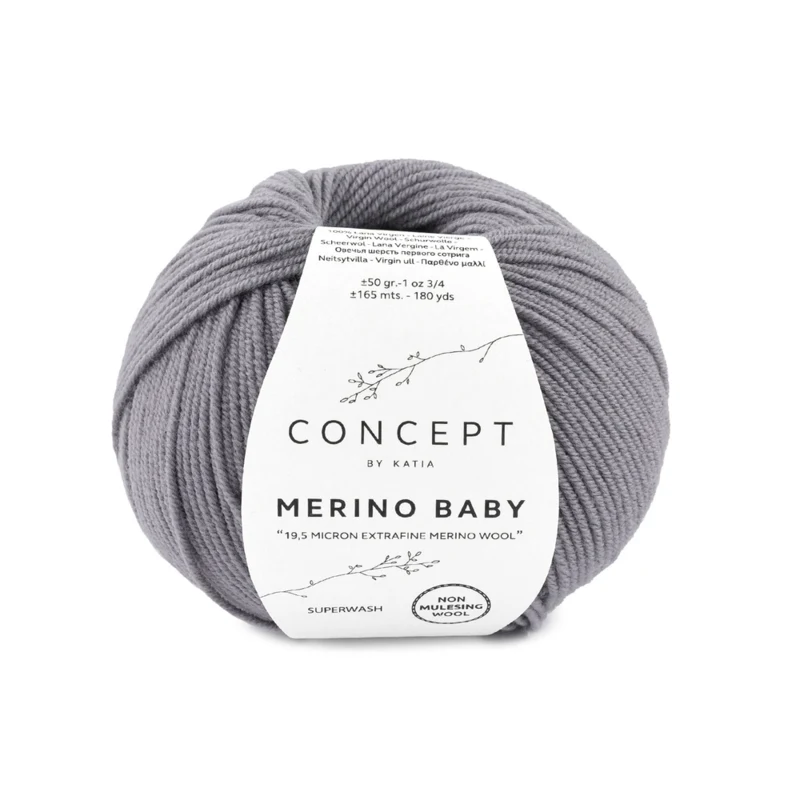 Katia Concept Merino Baby 025 Grau