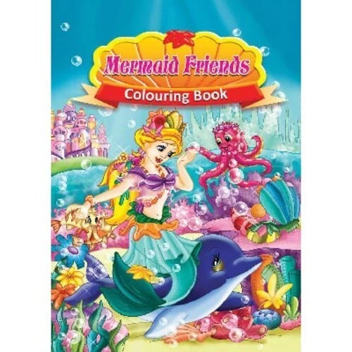 Malbuch A4 Mermaid Friends, 16 Seiten