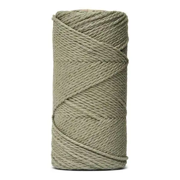 LindeHobby Macrame Lux, Rope Yarn, 2 mm Khaki