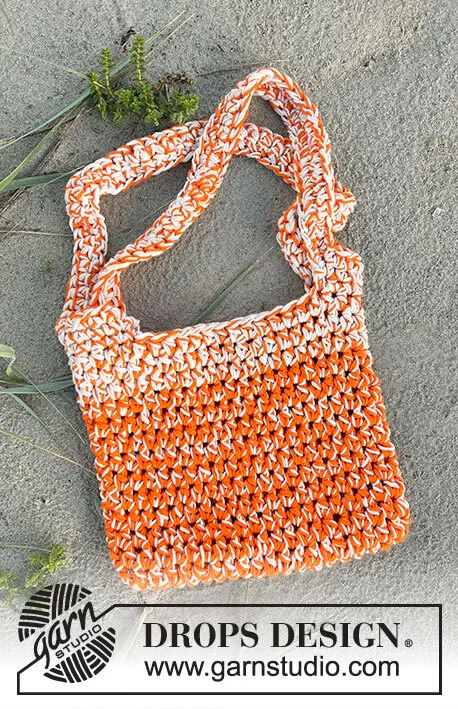 238-7 Tangerine Tickle Bag by DROPS Design