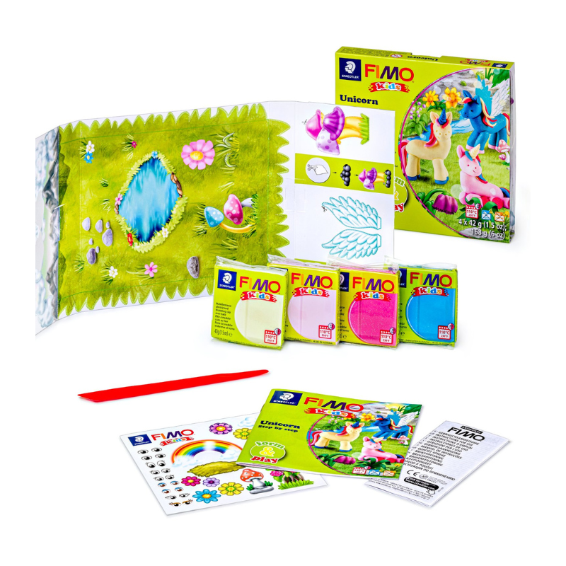 STAEDTLER Fimo Kids Form&Play Enhjörning-Set
