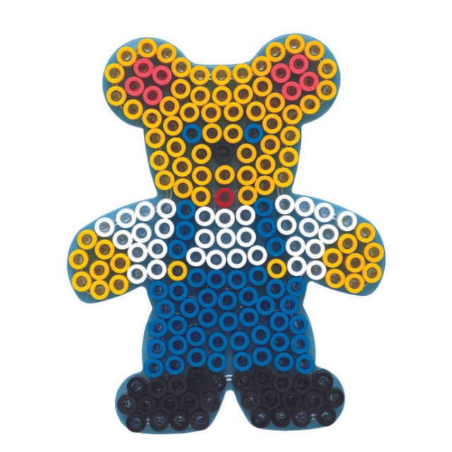 Hama Maxi Stiftplatte, transparent - Teddybär 8204