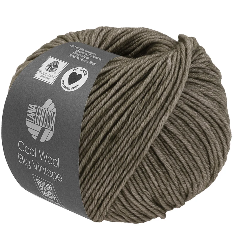 Lana Grossa Cool Wool Big Vintage 96 Graugrün