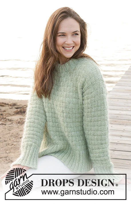 241-6 Scottish Thistle Sweater by DROPS Design