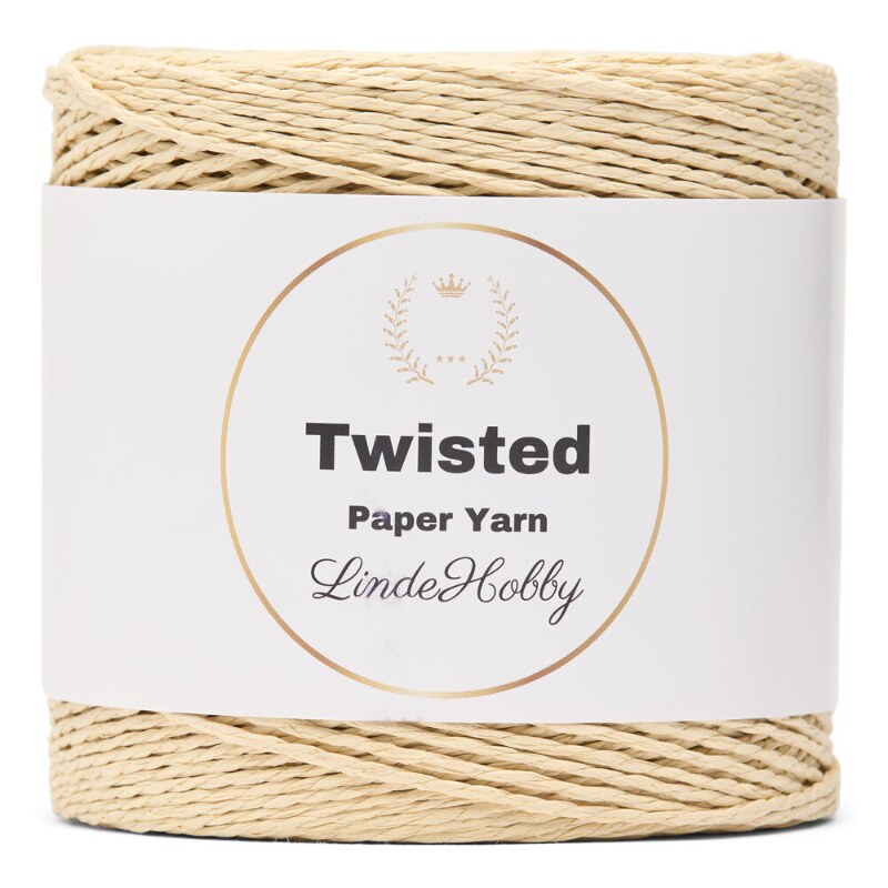 LindeHobby Twisted Paper Yarn 02 Hellbeige