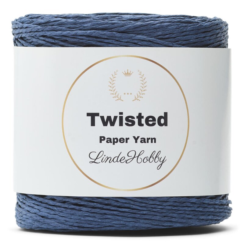 LindeHobby Twisted Paper Yarn 19 Marineblau