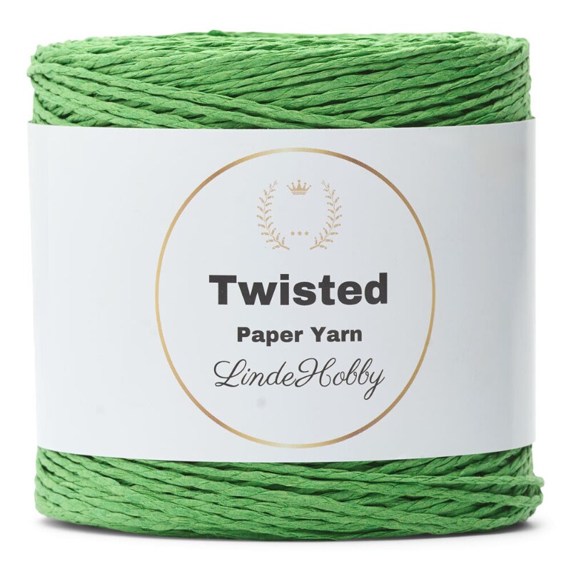 LindeHobby Twisted Paper Yarn 20 Olivgrün