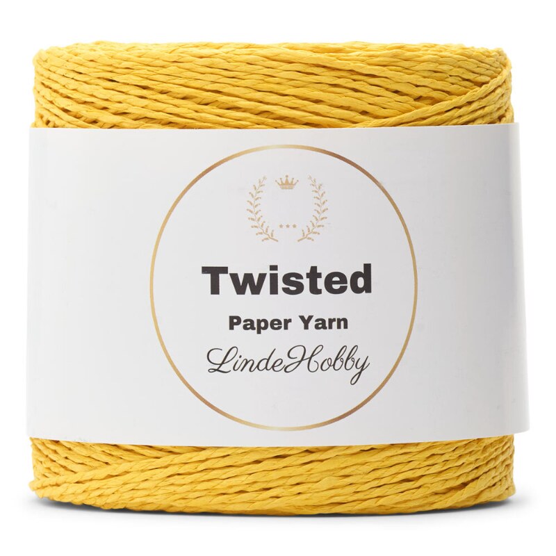LindeHobby Twisted Paper Yarn 23 Gelb