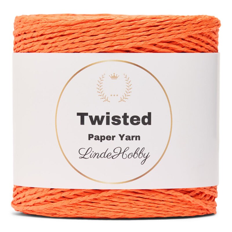 LindeHobby Twisted Paper Yarn 17 Orange