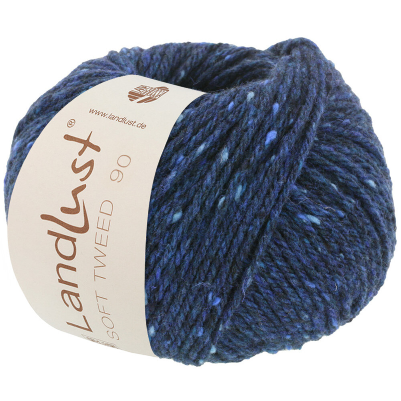 Lana Grossa Landlust Soft Tweed 90 14 Dunkelblau meliert