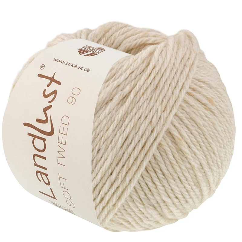 Lana Grossa Landlust Soft Tweed 90 36 Muschelkalk meliert