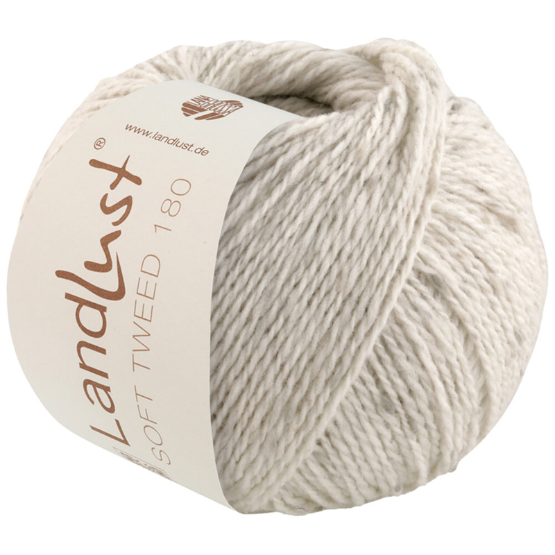 Lana Grossa Landlust Soft Tweed 180 125 Silbergrau meliert