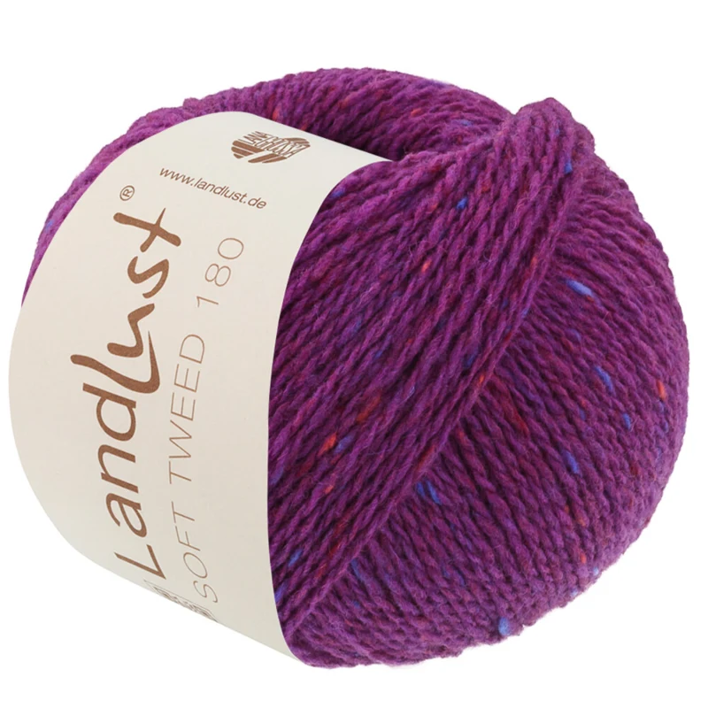 Lana Grossa Landlust Soft Tweed 180 133 Violett meliert