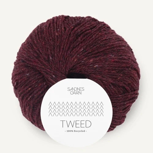 Sandnes Tweed Recycled 4085 Weinrot