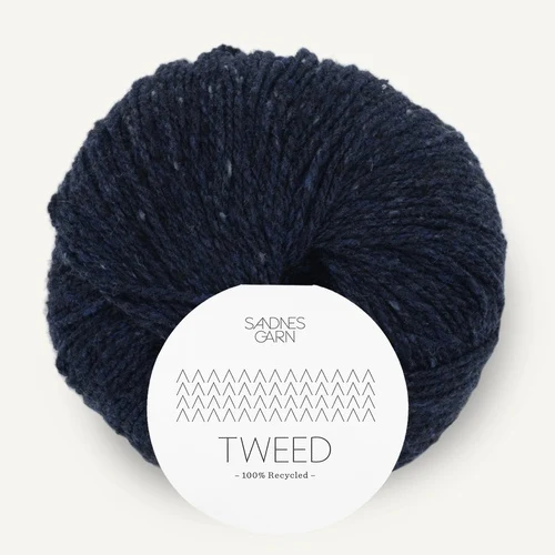 Sandnes Tweed Recycled 5585 Marineblau