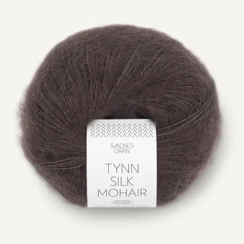Sandnes Tynn Silk Mohair 3880 Dunkle Schokolade