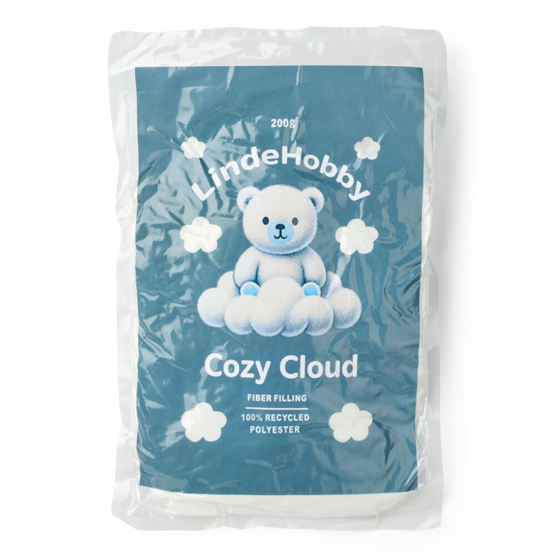 LindeHobby Cozy Cloud Recycelte Füllwatte 200 g