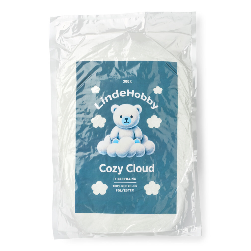 LindeHobby Cozy Cloud Recycelte Füllwatte 300 g