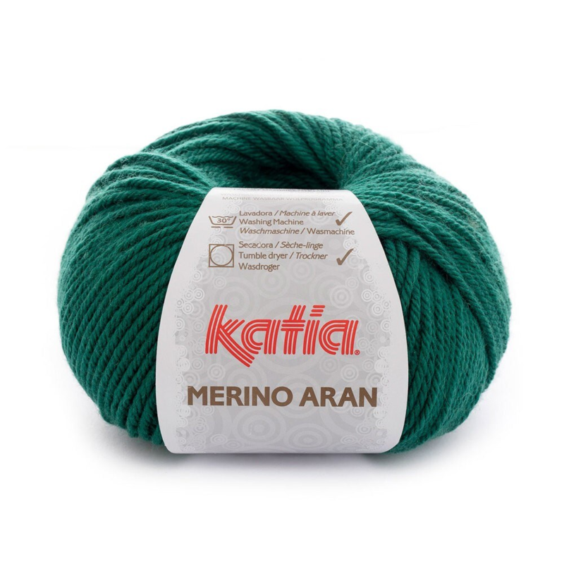 Katia Merino Aran 082 Flaschengrün