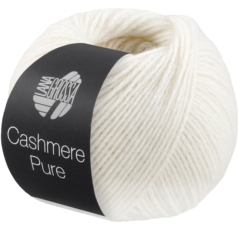 Lana Grossa Cashmere Pure 09 Weiß