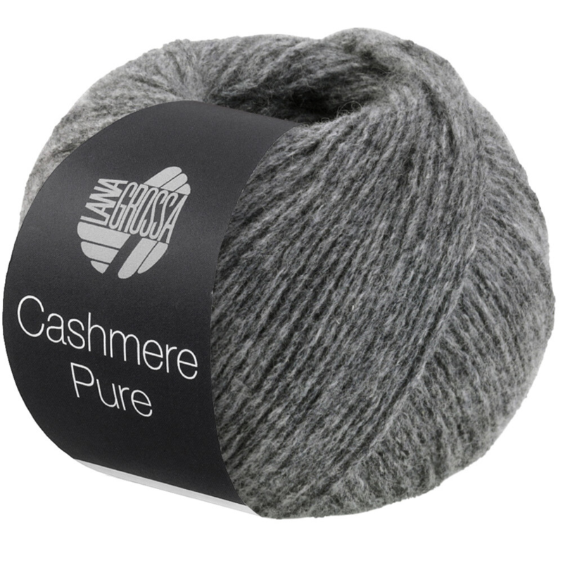 Lana Grossa Cashmere Pure 06 Grau meliert