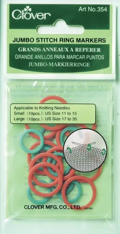 Clover Jumbo Markierringe (rot / grün)