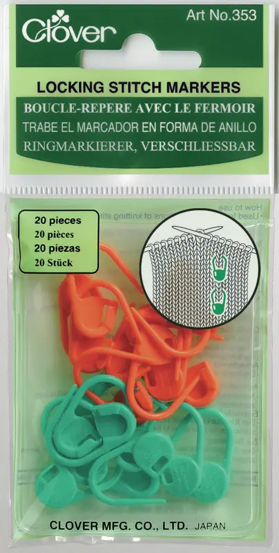 Clover Ringmarkierer, Verschliessbar (orange / grün)