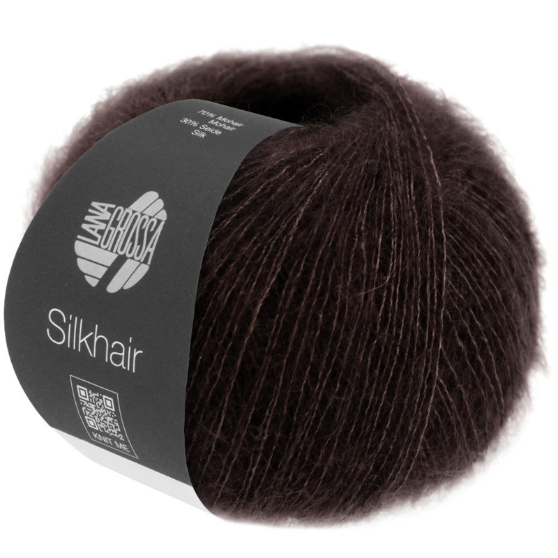 Lana Grossa Silkhair 209 Schwarzbraun