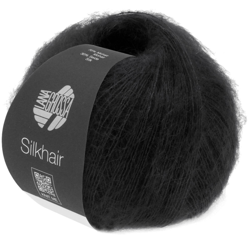 Lana Grossa Silkhair 014 Schwarz