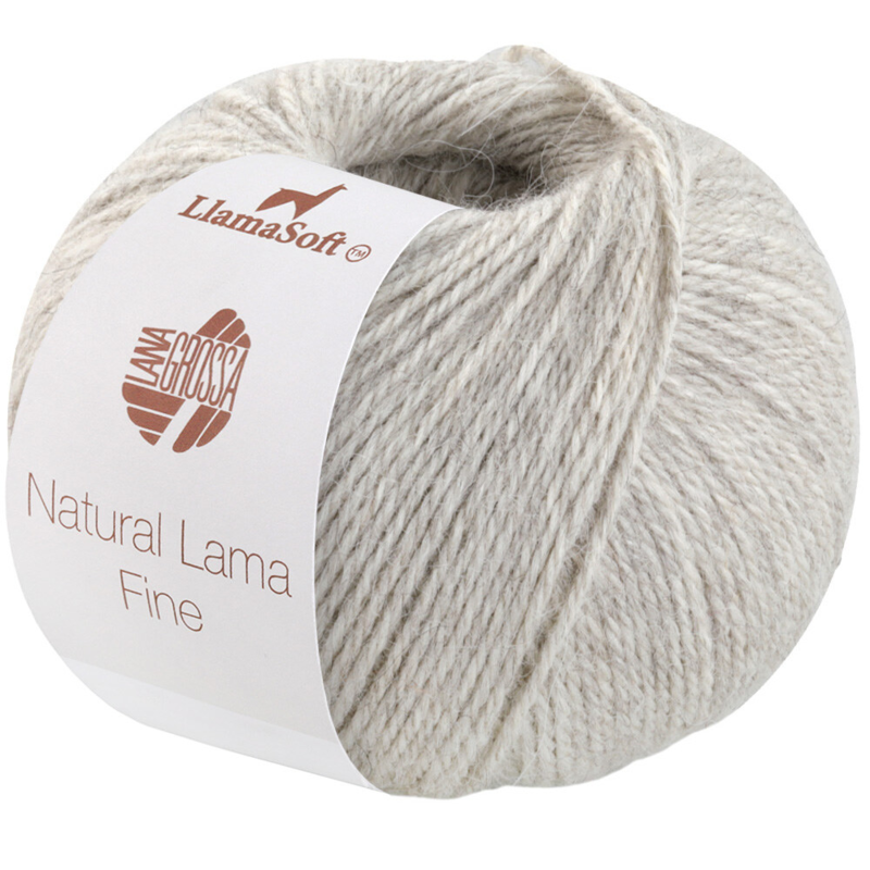 Lana Grossa Natural Lama Fine 112 Graubeige