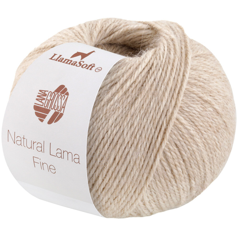 Lana Grossa Natural Lama Fine 110 Hellbeige