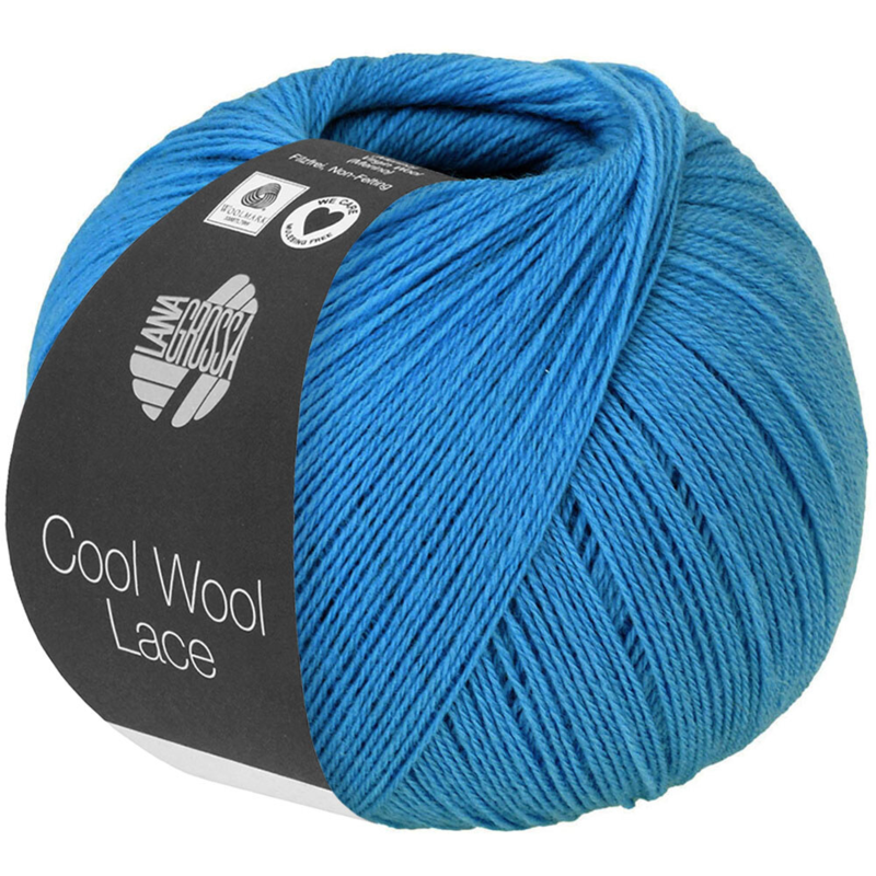 Lana Grossa Cool Wool Lace 54 Topasblau