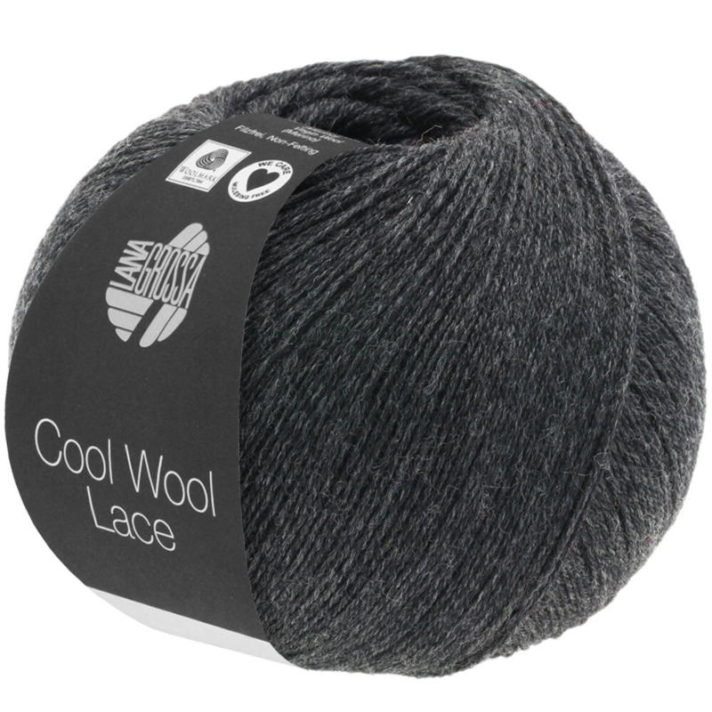 Lana Grossa Cool Wool Lace 25 Anthrazit