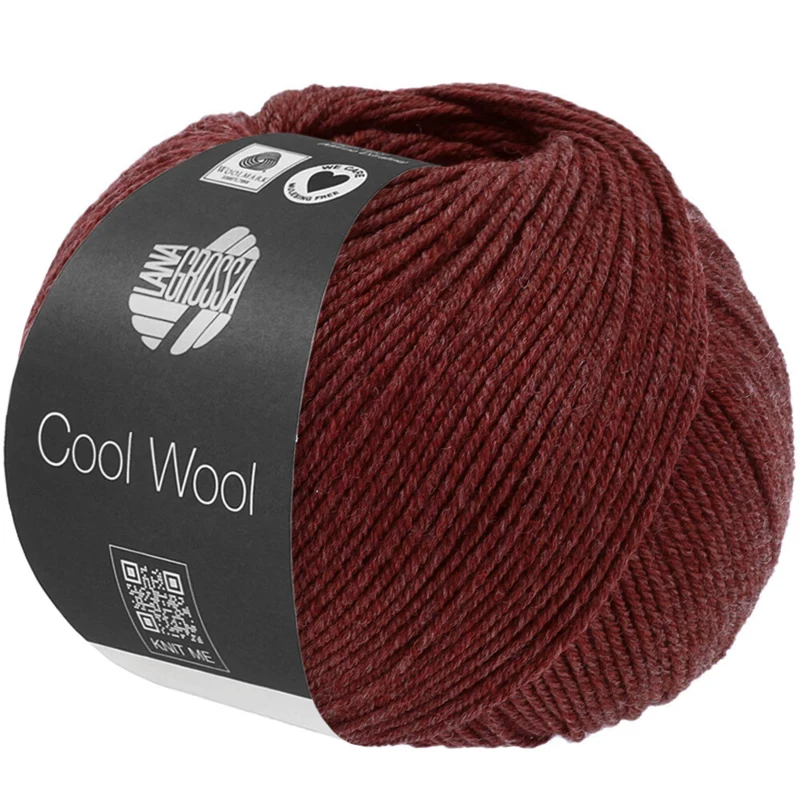 Lana Grossa Cool Wool Mélange 1500 Weinrot meliert