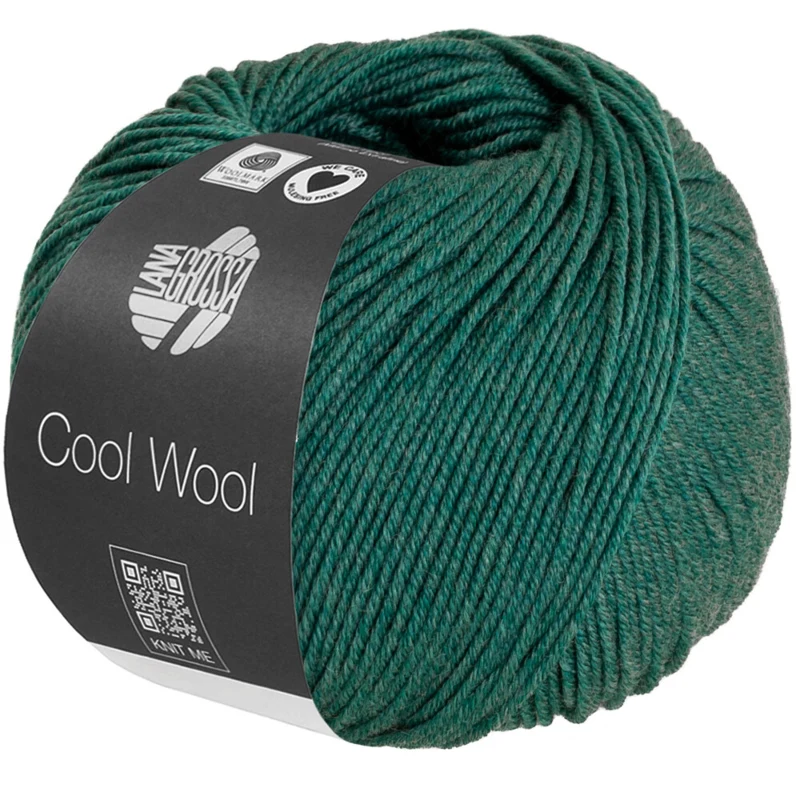 Lana Grossa Cool Wool Mélange 1505 Dunkelgrün meliert