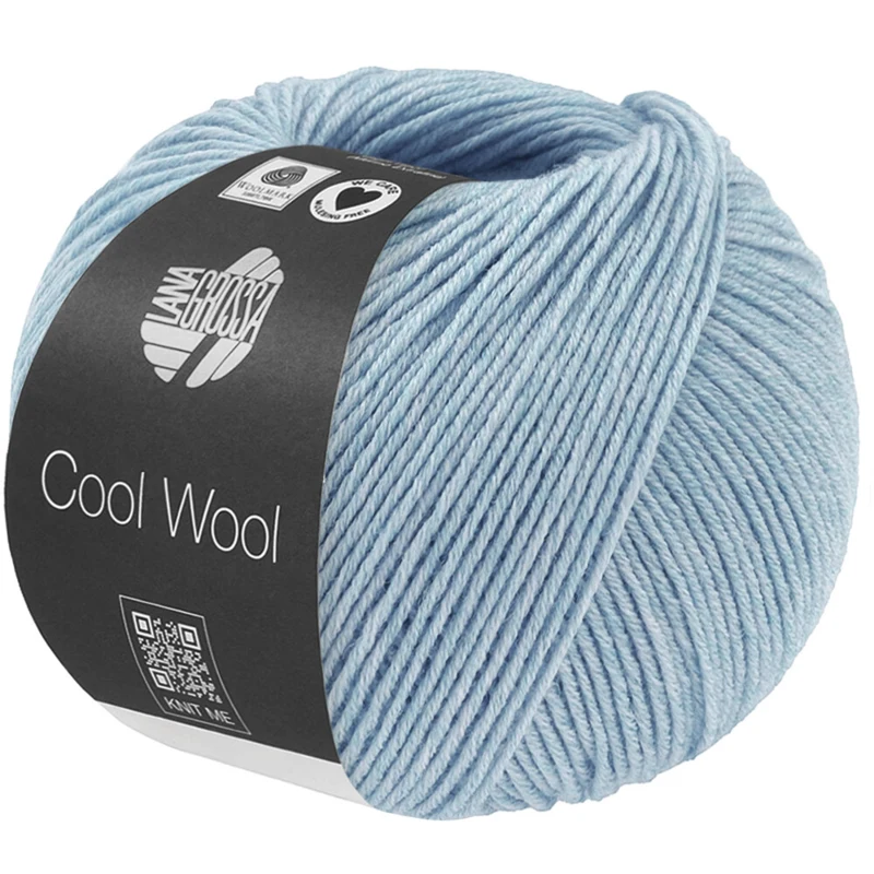 Lana Grossa Cool Wool Mélange 1502 Hellblau meliert