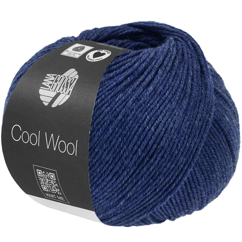 Lana Grossa Cool Wool Mélange 1504 Dunkelblau meliert